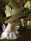 Vintage Antique 1920's Fine Straw Cloche HAT Great details did not see much use