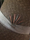Vintage Antique 1920's Fine Straw Cloche HAT Great details did not see much use