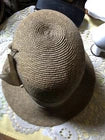 Vintage Antique 1920's Fine Straw Cloche HAT Great details did not see much use