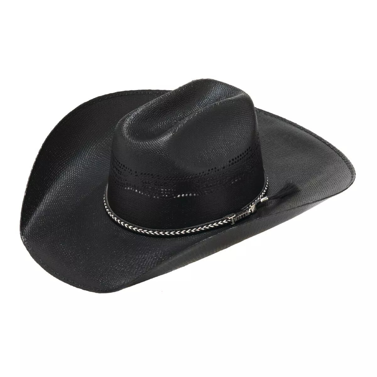 Twister Men's Bangora Black Straw Cowboy Hat