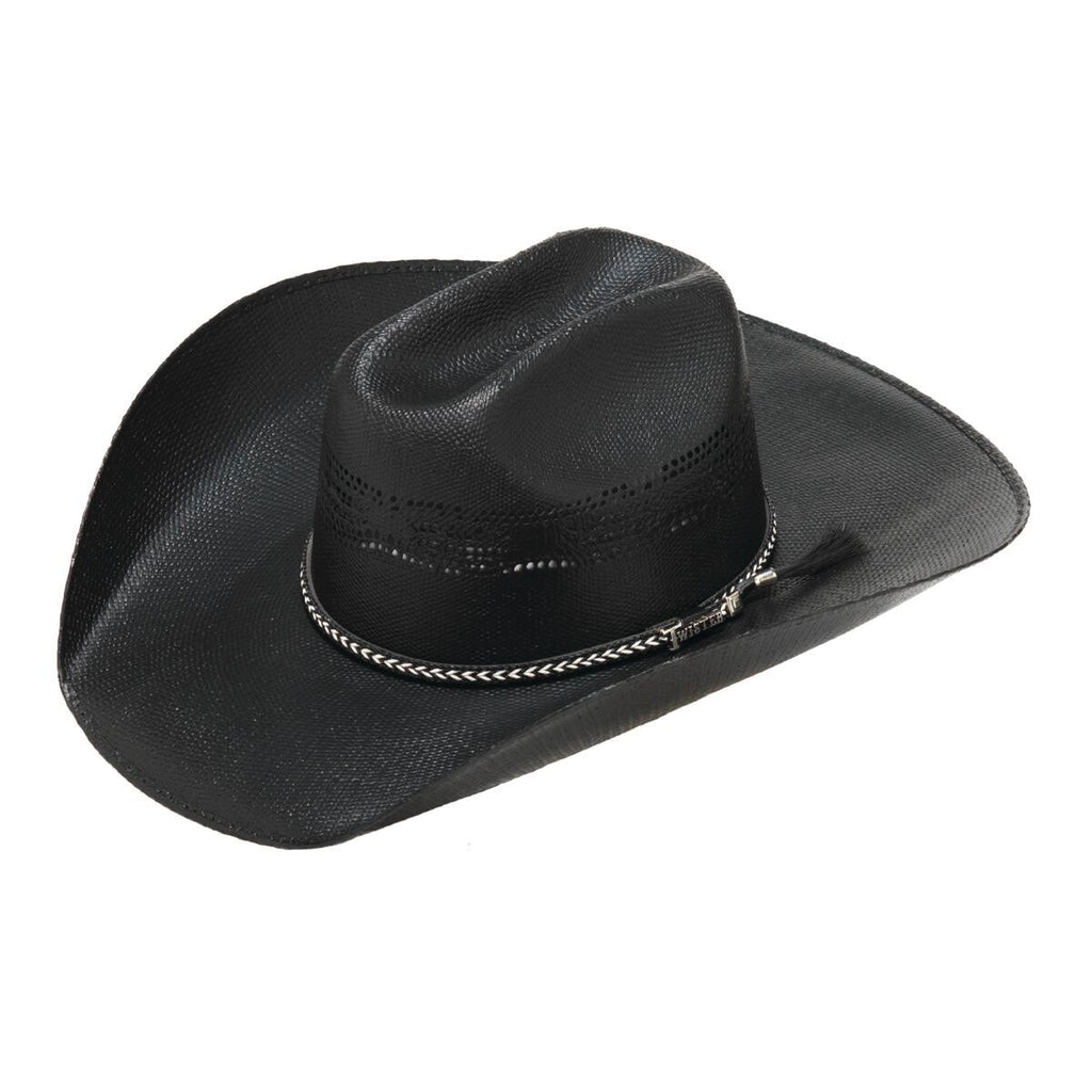 Twister Men's Bangora Black Straw Cowboy Hat